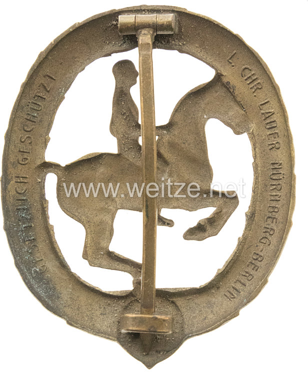 Deutsches Reiterabzeichen Klasse 3 in Bronze Bild 2