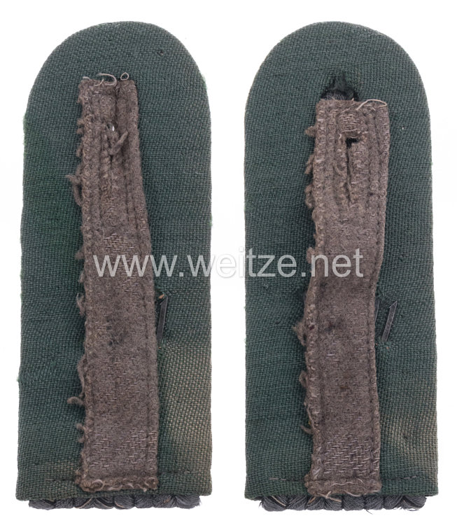 Preußen Paar Schulterstücke Feldgrau für einen Leutnant der Nachrichten-Ersatz-Abteilung Nr. 16 Bild 2