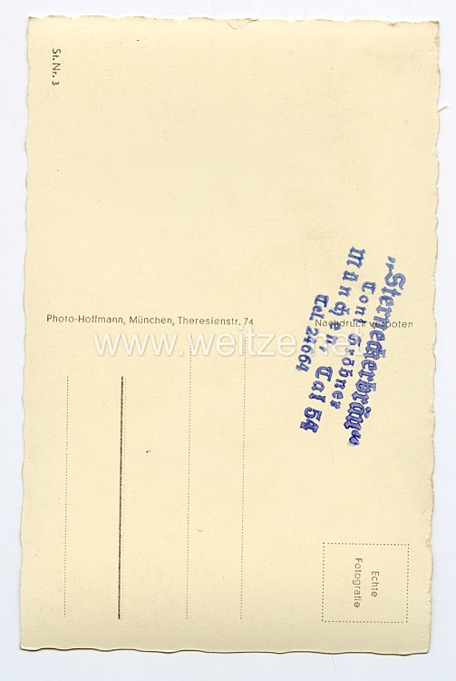 III. Reich - Propaganda-Postkarte - " Eine 50 er Zigarrenkiste war die erste Parteikasse, die dem Pg. Rudolf Schüssler als Geschäftsführer anvertraut war " Bild 2