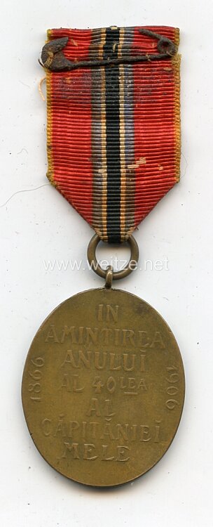 Rumänien Regierungs - Jubiläumsmedaille 1906 - in Bronze Bild 2