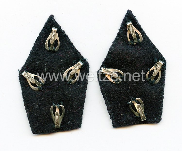 Frankreich 2. Weltkrieg Paar Kragenabzeichen für Offiziere der Kolonial - Truppen Bild 2