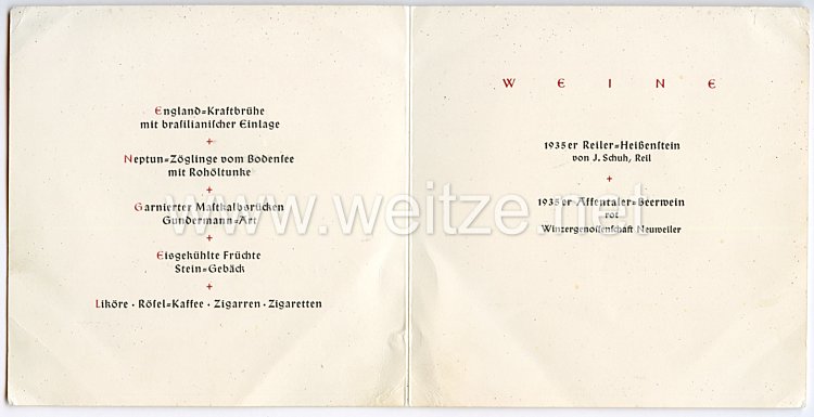 Luftwaffe - Originalunterschriften der Besatzung des Dornier-Rekordflugbootes Do 18 D-ANHR von 1938 Bild 2