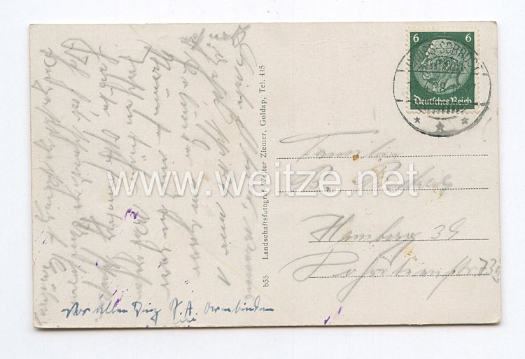Reichsarbeitsdienst (RAD) - Postkarte, RAD Abteilung 2/12 Bild 2