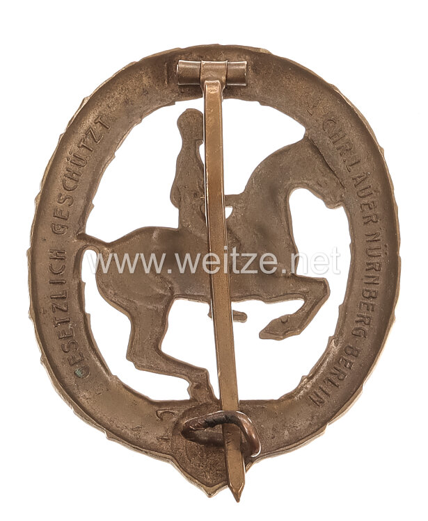 Deutsches Reiterabzeichen 3. Stufe in Bronze Bild 2