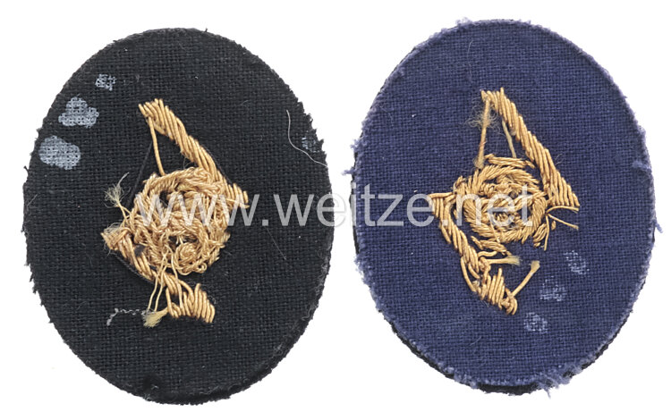 Kriegsmarine Paar Ärmelabzeichen für Offiziere der Funklaufbahn  Bild 2